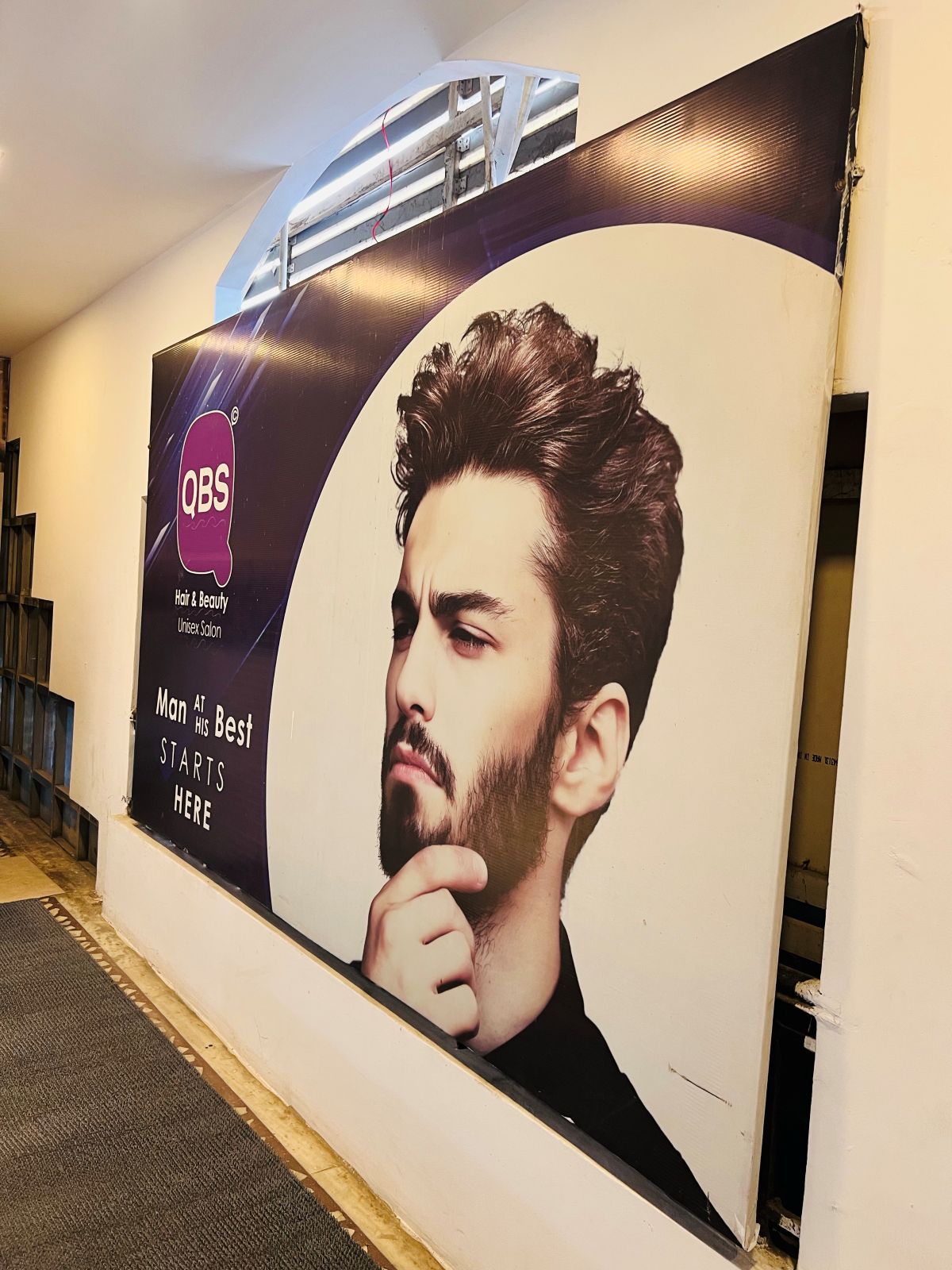 Internal Brand Posters at QBS Salon near DV Manor